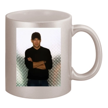 Bruce Willis 11oz Metallic Silver Mug