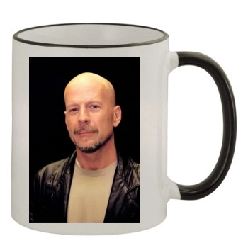 Bruce Willis 11oz Colored Rim & Handle Mug