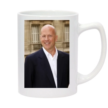 Bruce Willis 14oz White Statesman Mug