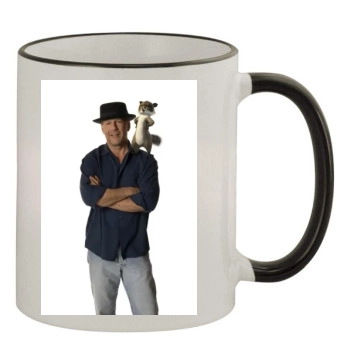 Bruce Willis 11oz Colored Rim & Handle Mug