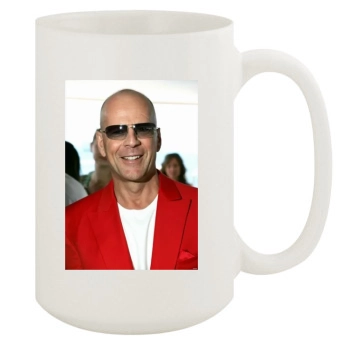 Bruce Willis 15oz White Mug