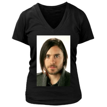 Jared Leto Women's Deep V-Neck TShirt