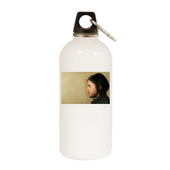 Jared Leto White Water Bottle With Carabiner