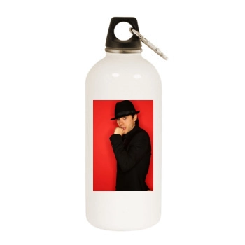 Jared Leto White Water Bottle With Carabiner