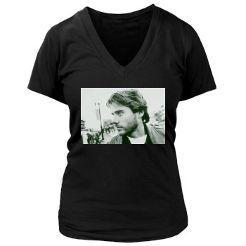 Jared Leto Women's Deep V-Neck TShirt