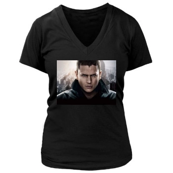 Wentworth Miller Women's Deep V-Neck TShirt