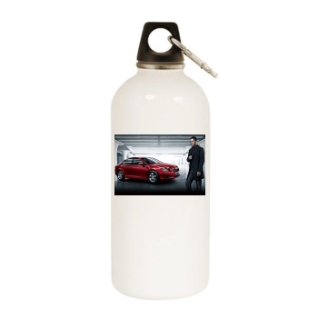 Wentworth Miller White Water Bottle With Carabiner