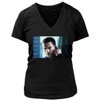 Wentworth Miller Women's Deep V-Neck TShirt