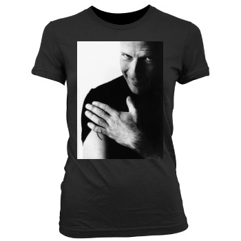 Bruce Willis Women's Junior Cut Crewneck T-Shirt