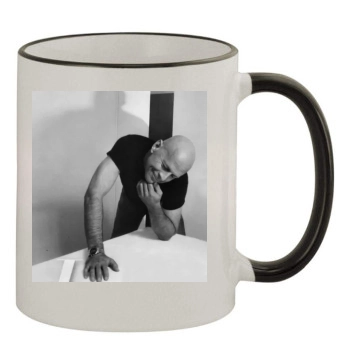 Bruce Willis 11oz Colored Rim & Handle Mug