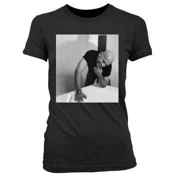 Bruce Willis Women's Junior Cut Crewneck T-Shirt