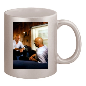 Bruce Willis 11oz Metallic Silver Mug