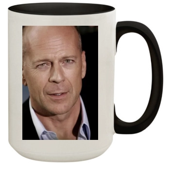 Bruce Willis 15oz Colored Inner & Handle Mug