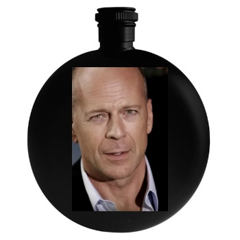 Bruce Willis Round Flask