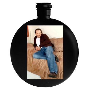 Christian Slater Round Flask