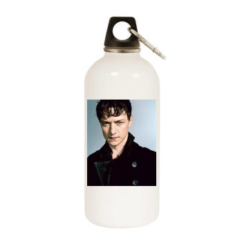 James Mcavoy White Water Bottle With Carabiner