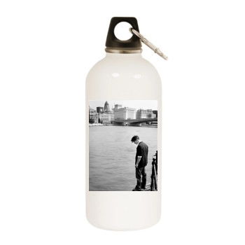 James Mcavoy White Water Bottle With Carabiner