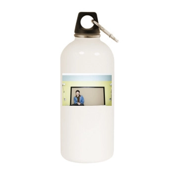 James Mcavoy White Water Bottle With Carabiner