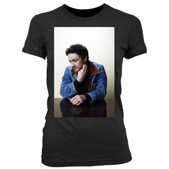 James Mcavoy Women's Junior Cut Crewneck T-Shirt