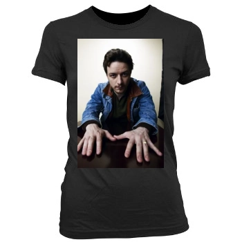 James Mcavoy Women's Junior Cut Crewneck T-Shirt