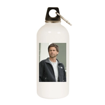 Rob Lowe White Water Bottle With Carabiner