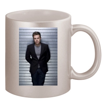 Casey Affleck 11oz Metallic Silver Mug