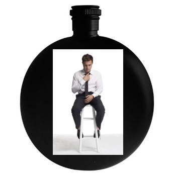 Casey Affleck Round Flask