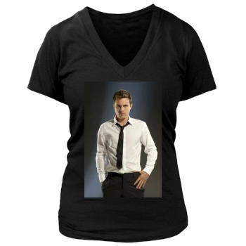 Casey Affleck Women's Deep V-Neck TShirt