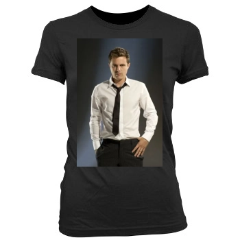 Casey Affleck Women's Junior Cut Crewneck T-Shirt