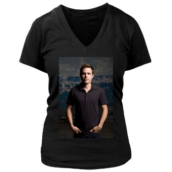 Casey Affleck Women's Deep V-Neck TShirt