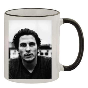 Christian Bale 11oz Colored Rim & Handle Mug