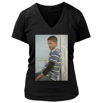 Wentworth Miller Women's Deep V-Neck TShirt