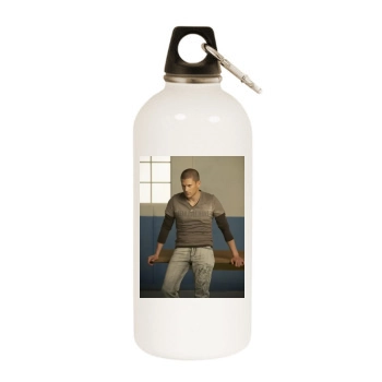 Wentworth Miller White Water Bottle With Carabiner