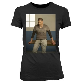 Wentworth Miller Women's Junior Cut Crewneck T-Shirt