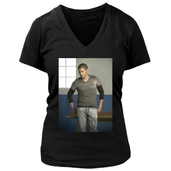 Wentworth Miller Women's Deep V-Neck TShirt