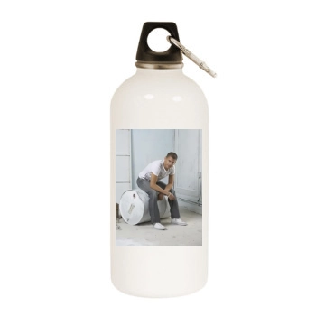 Wentworth Miller White Water Bottle With Carabiner