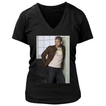 Wentworth Miller Women's Deep V-Neck TShirt