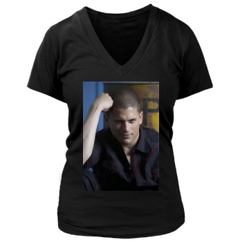 Wentworth Miller Women's Deep V-Neck TShirt