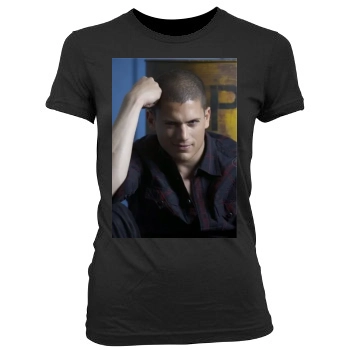 Wentworth Miller Women's Junior Cut Crewneck T-Shirt