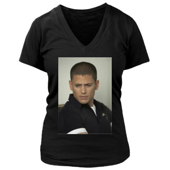 Wentworth Miller Women's Deep V-Neck TShirt