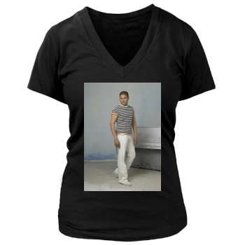 Wentworth Miller Women's Deep V-Neck TShirt