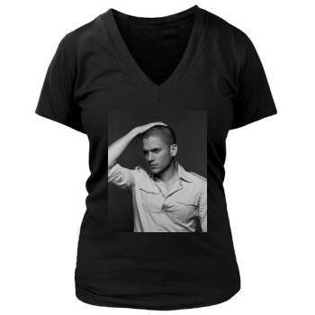 Wentworth Miller Women's Deep V-Neck TShirt