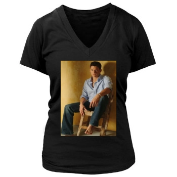 Wentworth Miller Women's Deep V-Neck TShirt