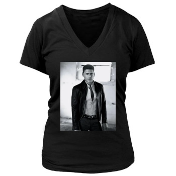 Wentworth Miller Women's Deep V-Neck TShirt