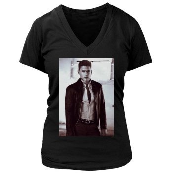 Wentworth Miller Women's Deep V-Neck TShirt