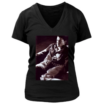 Wentworth Miller Women's Deep V-Neck TShirt