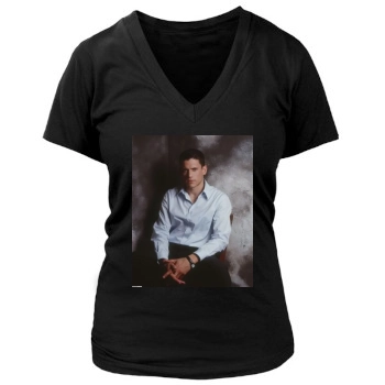 Wentworth Miller Women's Deep V-Neck TShirt