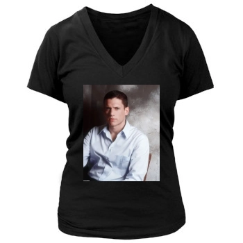 Wentworth Miller Women's Deep V-Neck TShirt