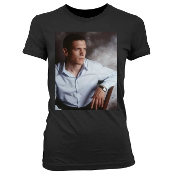 Wentworth Miller Women's Junior Cut Crewneck T-Shirt