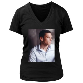 Wentworth Miller Women's Deep V-Neck TShirt